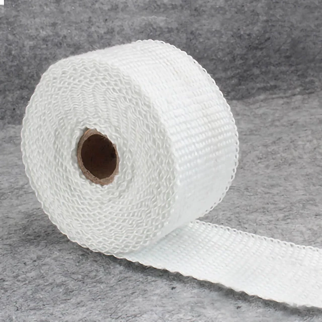 5M Exhaust Wrap Tape 5cm / 2.5cm Glass Fiber Insulation Heat Resistant Tape Shield Tape Kain Ekzos Paip Exzos I.195868216