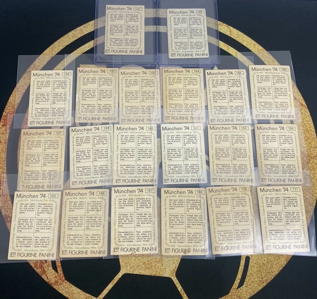 1974 PANINI WORLD Cup Munchen 74 FIFA Brazil Stickers Lot Badge Players ...