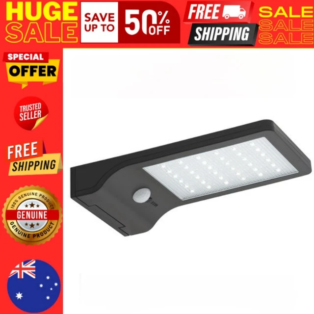 Arlec black ritter sensor on sale solar wall light