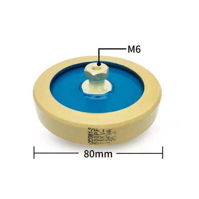 CCG81-1 300PF/500PF 12KV-60kVA  high voltage ceramic dielectric capacitor 3