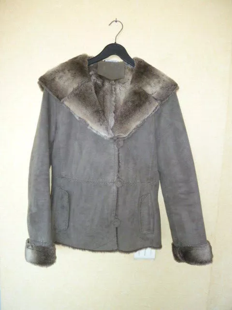 caroll manteau daim