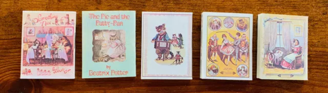BOXED SET OF FIVE 1982 Merrimack Publishing Miniature Books ~ CATS & KITTENS!