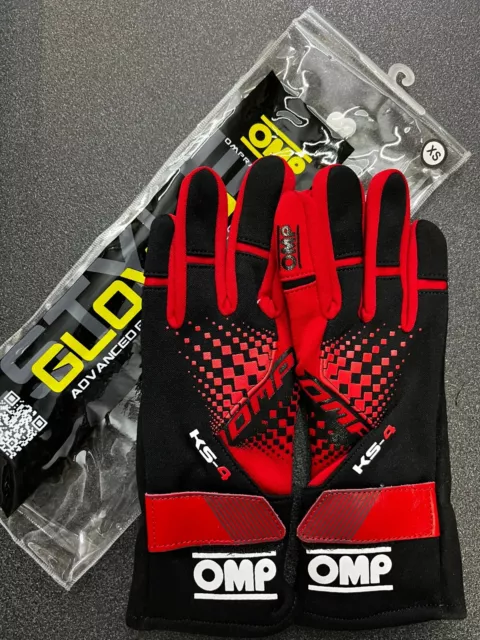 Kk02744E060Xs Ks-4 Kart Gloves Rosso/Nero Tg. Xs