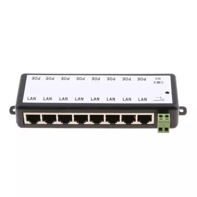PoE Injector - 12 Port Gigabit Passive Midspan Injector with 48V 120 Watt  UL Power Supply - Power Over Ethernet for 802.3af or at (PoE+) Devices VoIP