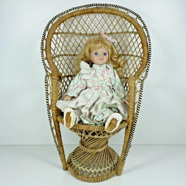 Fauteuil en rotin et cuir | , brocante en ligne