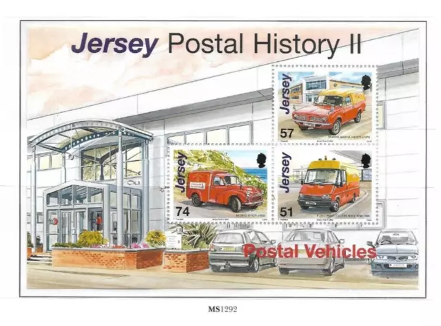 Jersey 2006 Postal Vehicles min sheet MNH