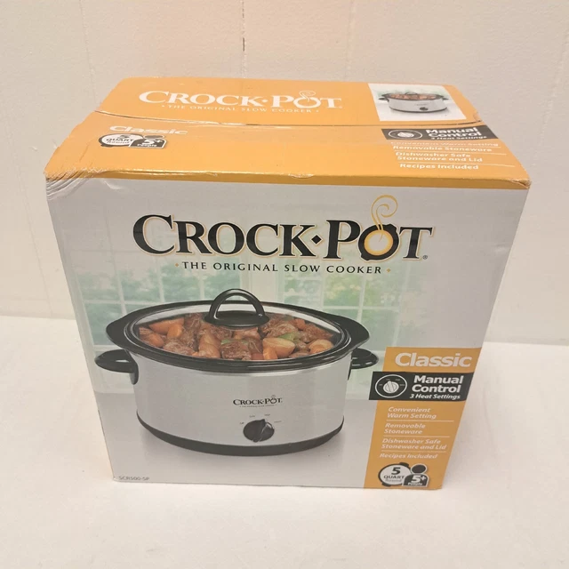 CROCKPOT CLASSIC 5QUART Convenient Warm Setting Original Slow