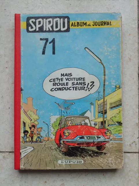 album recueil reliure  spirou 71 du le journal de  TBE