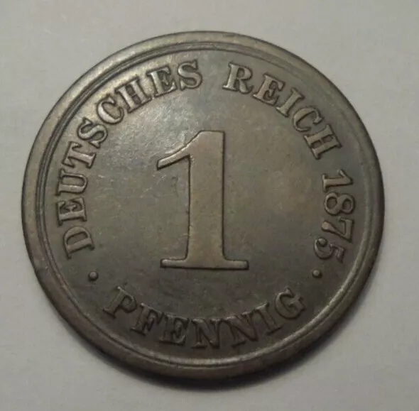 Deutsches Reich,  1 Pfennig 1875  E   Erhaltung!