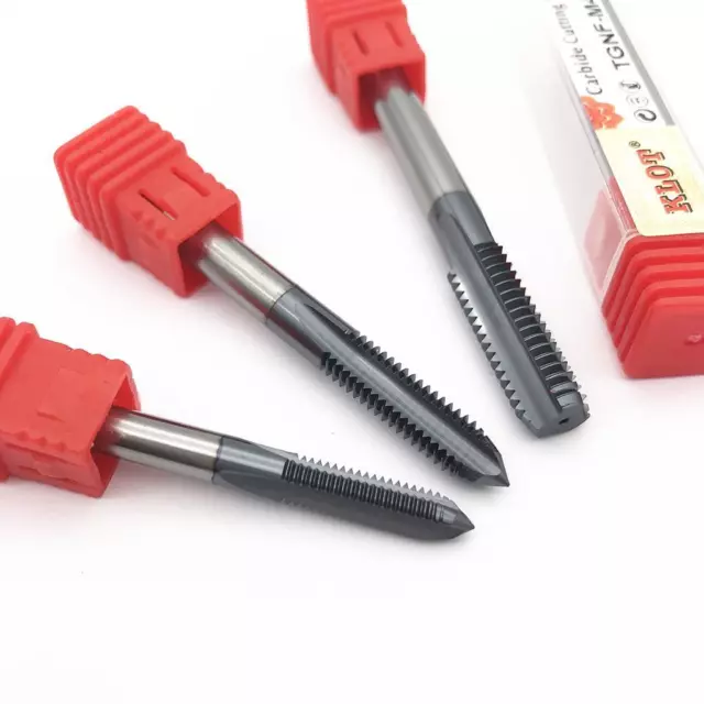 KLOT HRC55 TiALN Coated Solid Carbide Plug Tap M3-M20 StraightFlute MetricThread