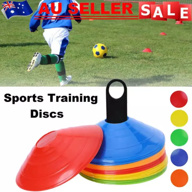 60PCS Agility Cone Marker Sports Training Safety Cones Markers Football Soccer 2