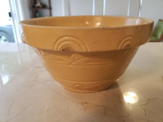 Vintage #305 RRPCo Robinson Ransbottom Yellow Ware 9" Bowl