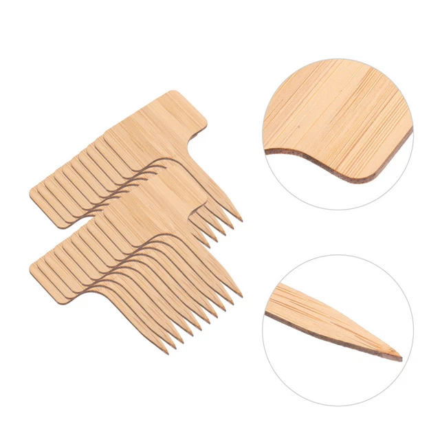 25pcs Bambuspflanzetiketten Pflanzen Tags Bambus -Entwurfsmarker für Gartenpopfp
