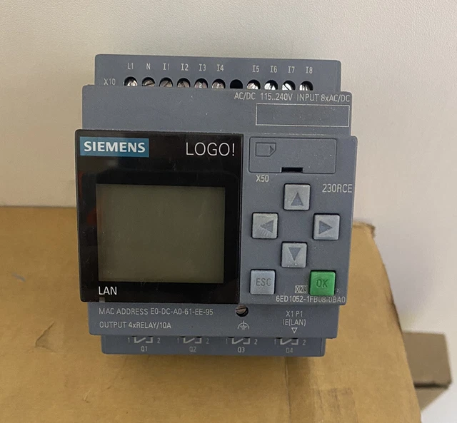 SIEMENS LOGO! 230RCE 6ED1052-1FB08-0BA0 Logic Module £67.00 - PicClick UK