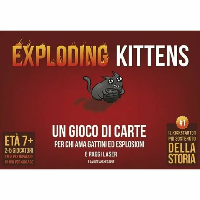 EXPLODING KITTENS GIOCO di carte in lingua ITALIANO Asmodee Italia