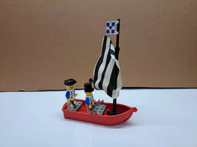 Vintage Lego 6273 Pirates Rock Island Sailboat Dingy Minifigs 1991