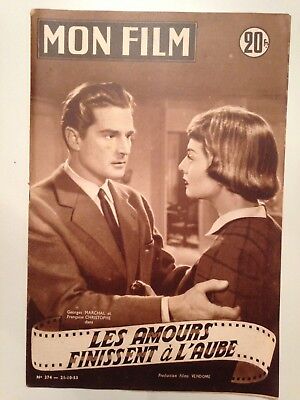 MON FILM N°537 GEORGES MARCHAL 1956. LUCIA BOSE: CELA S'APPELLE L'AURORE 