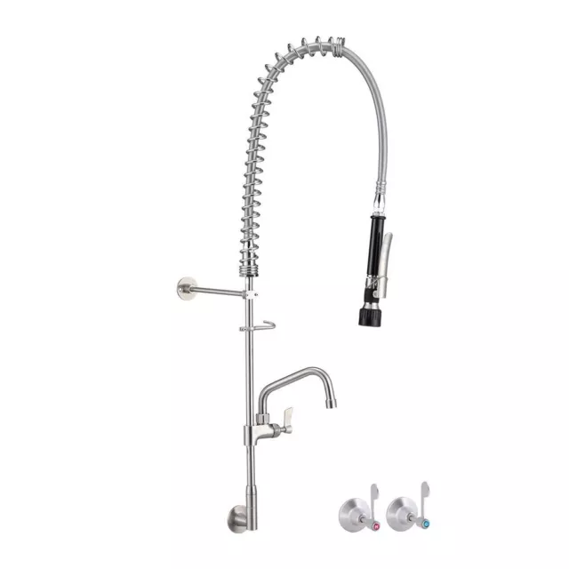 3Monkeez Wall Top Assembly and Elbow Pre Rinse Unit With 6" Pot Filler