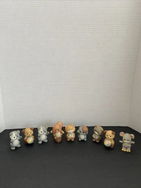 Avon ~ "Best Buddies" ~ Fine Porcelain Collectibles ~ Set of  9 1992 Various