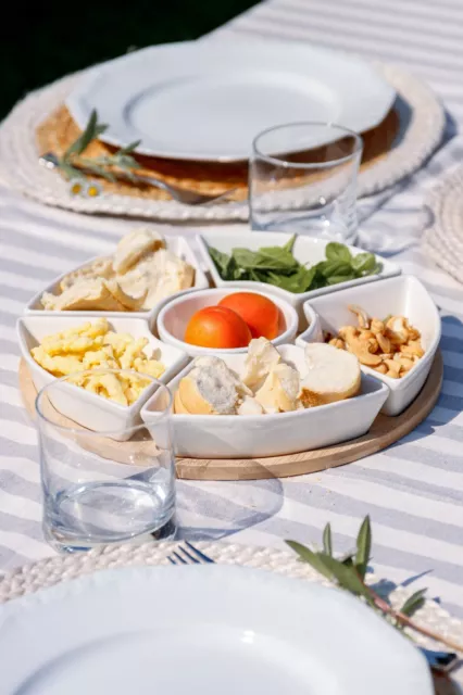 Set Aperitivo Moderno Piu' Modelli, Tagliere E Ciotoline Snack Completo Decor