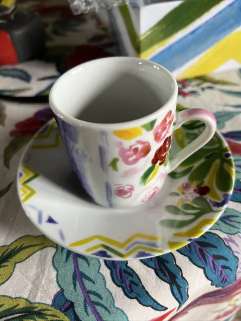 Geneviève Lethu 2016 VENCE  12 Tasses Café Porcelaine Moka Neuf