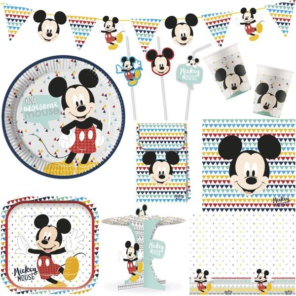 Mickey Mouse Anniversaire D'Enfant Déco Fête Set Anniversaire Décoration