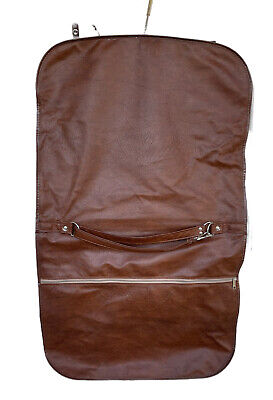 Vintage SAMSONITE GARMENT Suit Luggage Bag Leather Faux Brown Travel Carry On