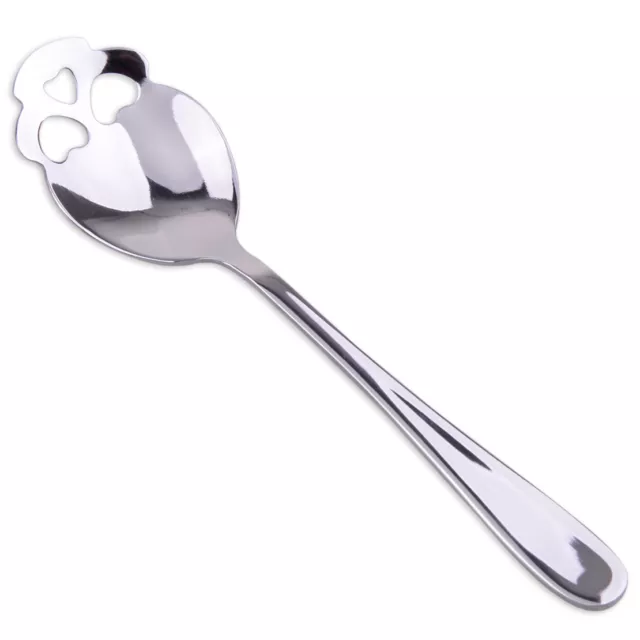 5X Edelstahl Kaffeelöffel Schädel Löffel Totenkopf Teelöffel Zuckerlöffel Spoon