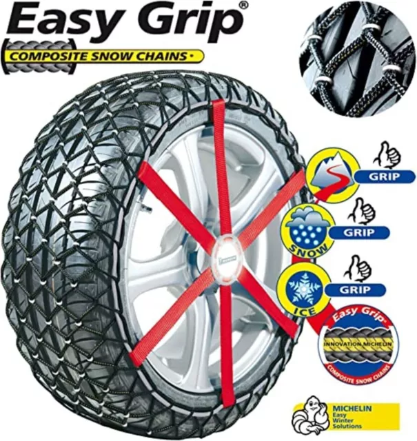  Michelin 008312 Easy Grip Snow Chains Evolution Group, 12, Set  of 2 : Automotive