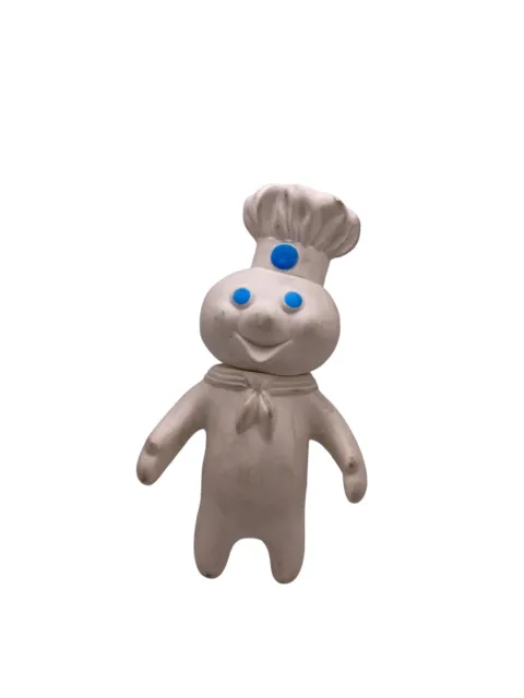 ✨1971 Vintage Pillsbury Poppin Fresh Doughboy 7" Soft Rubber Swivel Head Figure✨