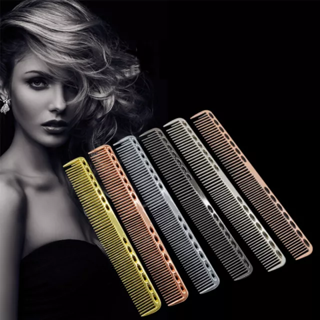 Metal Aluminum Cutting Comb Hair Hairdressing Barbers Salon Combs Professional