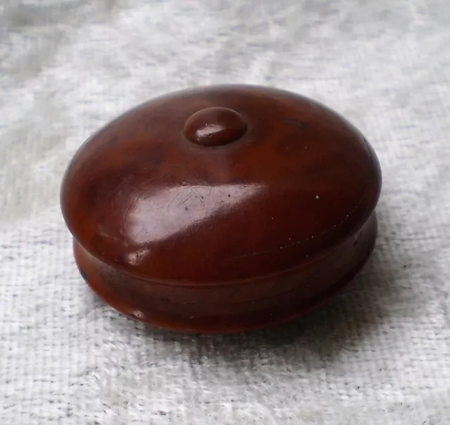 Antique Miniature Wooden Snuff Bowl-1900's
