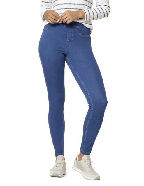 HUE DENIM LEGGINGS Womens Size 3X Blue Pull On High Rise Pants Elastic  Waist NWT $19.46 - PicClick