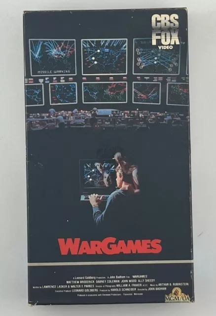 War Games Betamax Beta Tape Matthew Broderick Ally Sheedy 1984 CBS Fox Clean