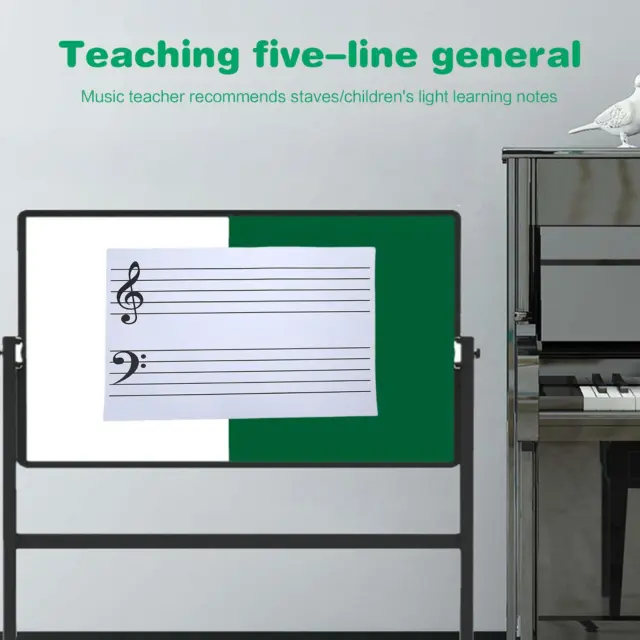Lightweight Teaching Board Staff Whiteboard Musical Note A0H4