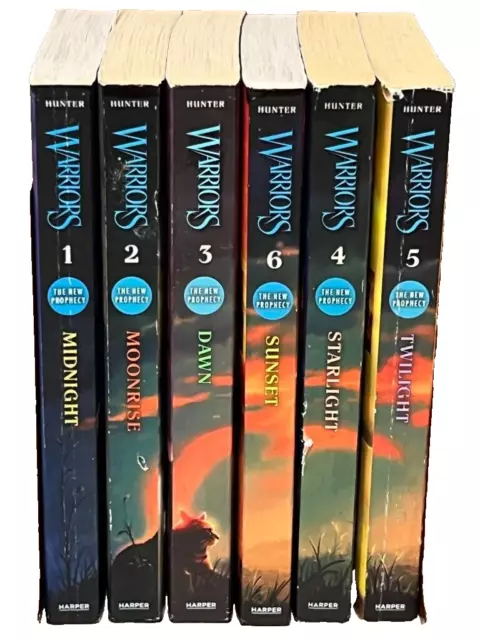 Erin Hunter WARRIORS: THE NEW PROPHECY Series Complete Set 6 Paperback Books 1-6