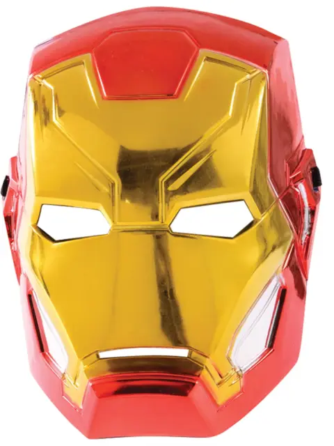 Iron Man 1/2 Métallique Masque Adultes Licence Déguisement Super Héro Marvel