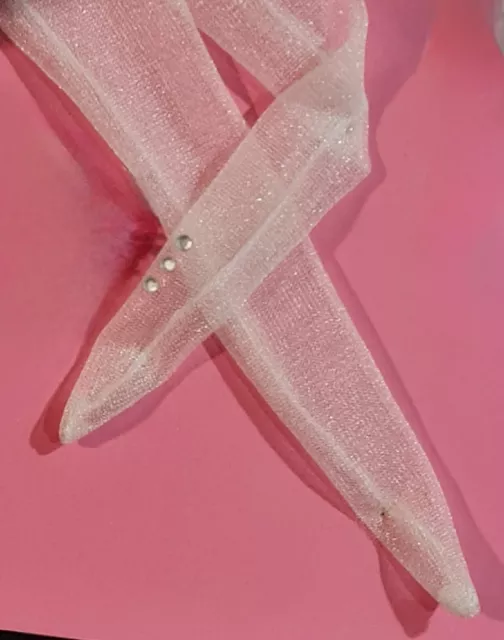 1992 Classique Barbie Hollywood Premiere Sparkle Rhinestone Tights Leggings ~New