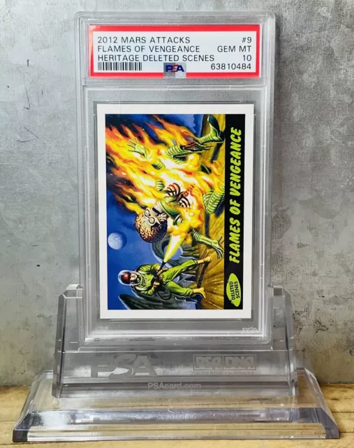 2012 Topps Mars Attacks Heritage Deleted Scenes #9 Flames Of Vengeance PSA 10