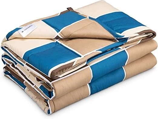 Navaris Coperta Rilassante con Pesi 135x200cm 4,8kg - Trapunta Ponderata Anti St