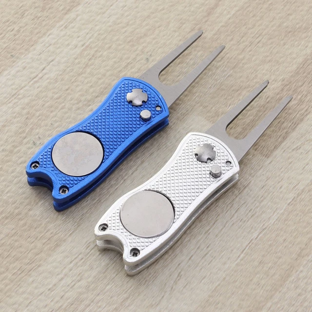 Golf-Divot-Reparaturwerkzeug – Multifunktional Mit Pitchgabel, Ballmarker & Flaschenöffner
