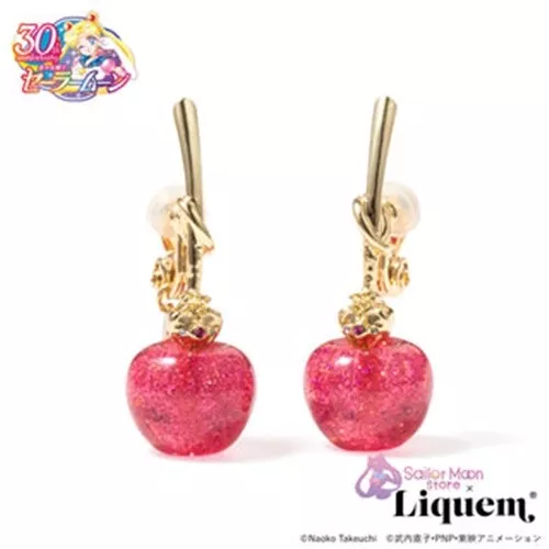 PSL Sailor Moon store x Liquem / Cherry earrings (Cosmic Heart Compact) LTD JP