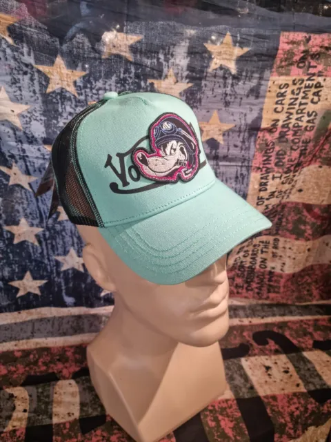 VON DUTCH casquette cap hat adulte réglable  turquoise NEW  ( WOLF/TU )