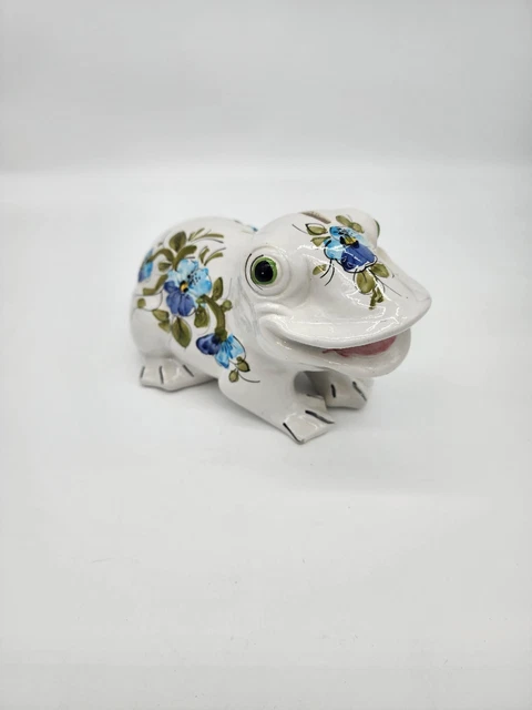 Vintage Frog Piggy Bank Italy Italian
