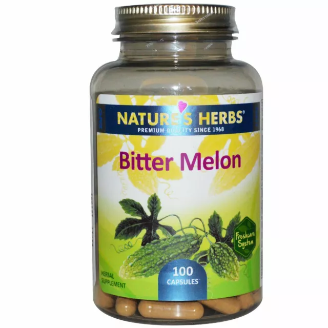 Bitter melon Fruit 450mg 100 Capsules Glucose Métabolisme Diabétique Sang Sucre