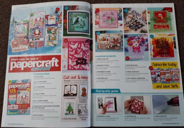 Papercraft Essentials Magazin Ausgabe 167, KEINE KOSTENLOSEN GESCHENKE, Kartenherstellung, Handwerk 2