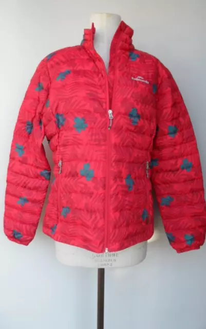 Kathmandu Womens size 16 Duck Down Filled 550 Heli Red Green Jacket Coat