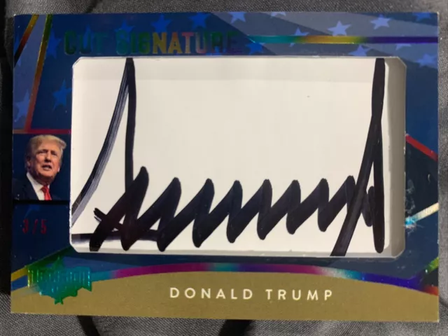 Cf - Donald Trump 2022 Leaf Decision Presidential Cut Auto 3/5