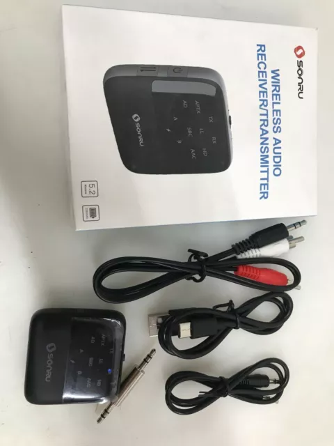 SONRU Bluetooth Audio Adapter, 2 in 1 Bluetooth Transmitter Empfaenger