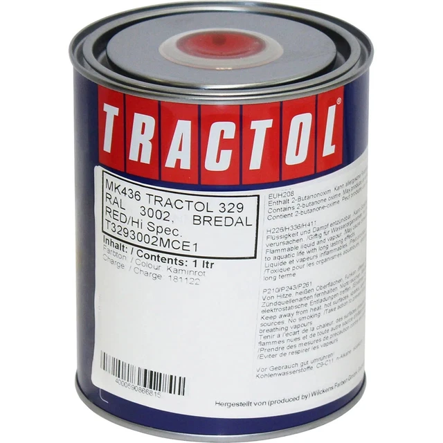 Vernice Tractol 1L Bredal Rosso Hi-Spec
